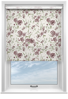 Watercolour Floral, Rosewood Pink - Twist&Fit Roller Blind